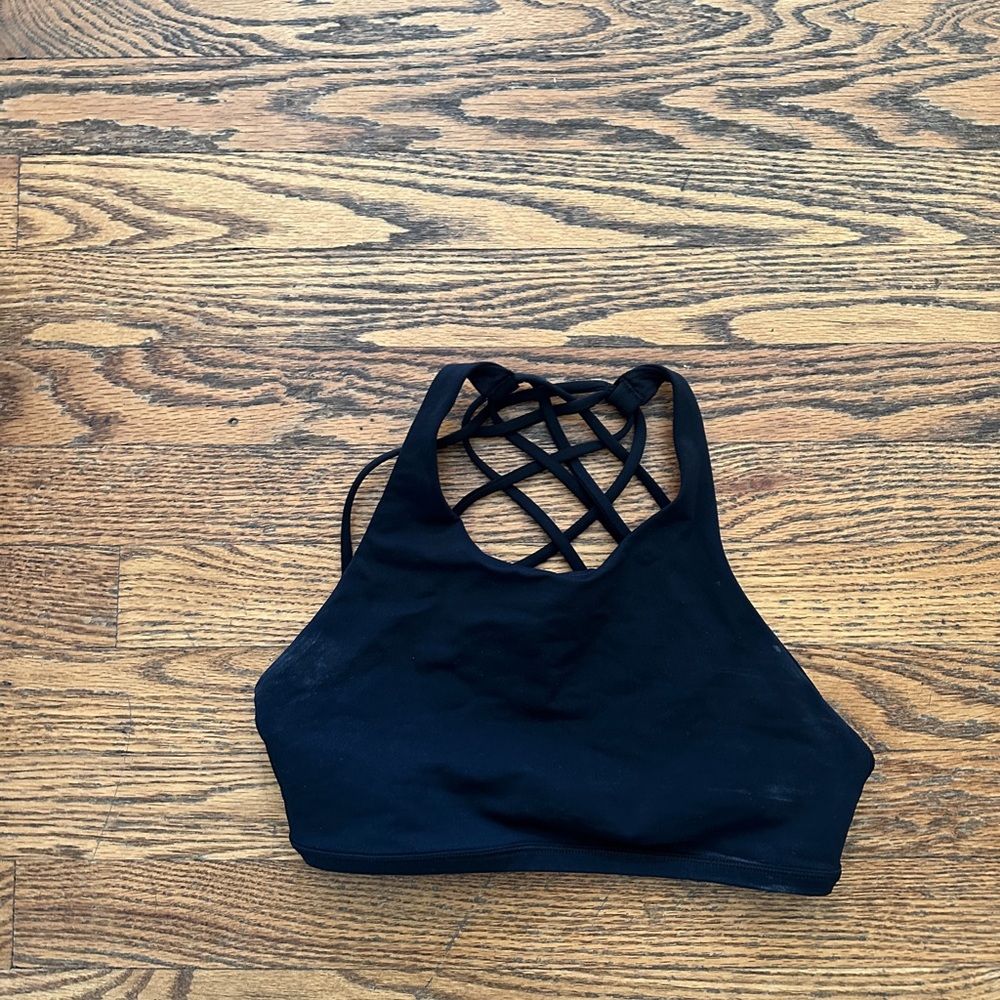 lululemon athletica Black Strappy Sports Bra